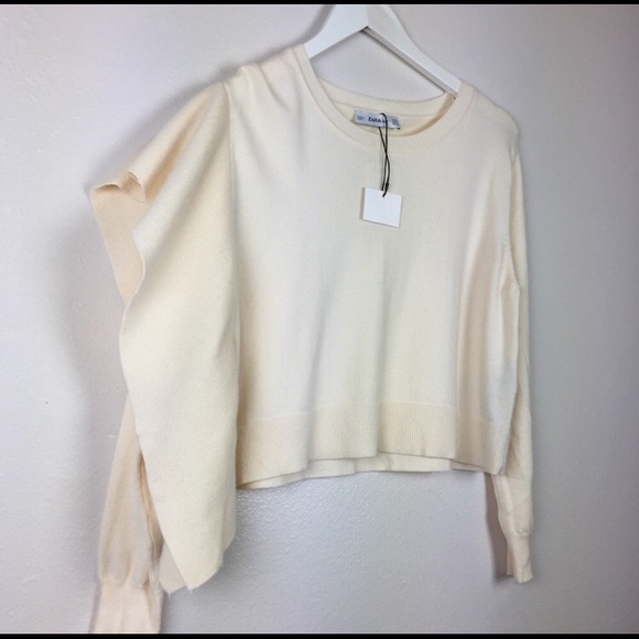 Zara Ruffle Sweater! NWT! - Picture 4 of 6
